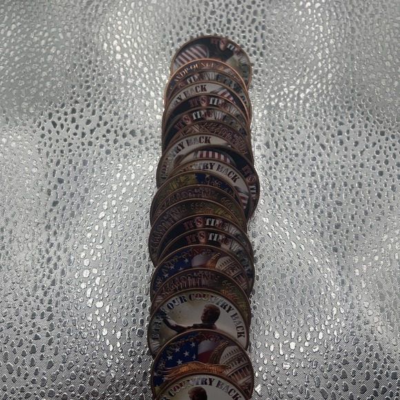 1 Tube Of Colorized Trump Copper Round .999 Fine Copper. X20 Copper Rounds - Picture 8 of 16